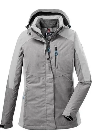 Killtec Dames winterjas lichtgrijs - maat 44