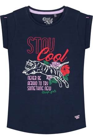 Quapi T-shirt Amalia oxford blue