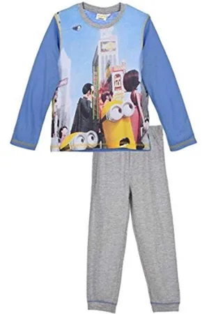 Minions 2-delige Pyjama-set - Model " in Las Vegas" - / Grijs - 104 cm - 4 jaar