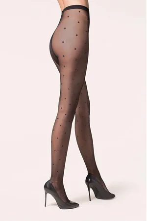 Gabriella Panty met stippen Puntina 20 DEN lurex/ , maat 2- S
