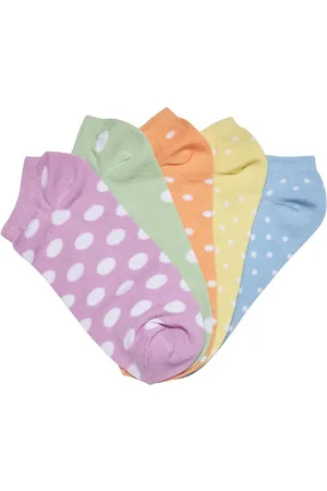 Urban classics No Show Dots 5-Pack summercolor Enkelsokken - 47/50