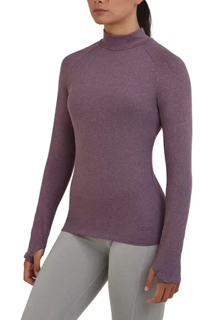 TCA Dames SuperThermal Lange Mouw Prestatie Basislaag Hardloop Trainings Top - Paars, XS