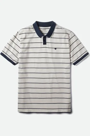 Brixton PROPER S/S POLO KNIT Heren T-shirt - Maat L