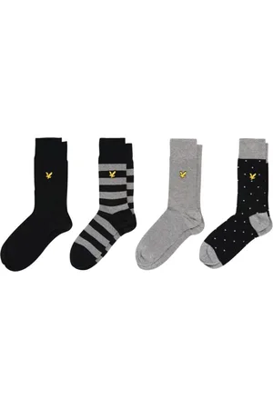 Lyle & Scott 4-pack premium katoenen sokken - maat 40-46