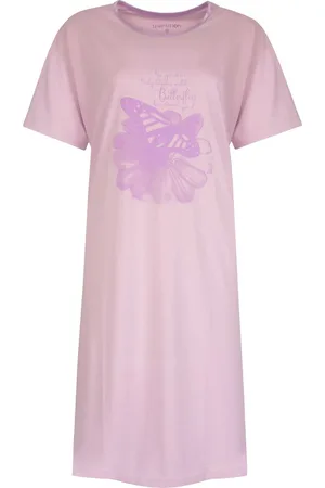 TEMPTATION Dames Nachthemd - Bigshirt - 100% Katoen - - Maat L