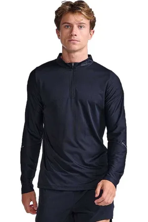 2XU Light Speed Tech Half Rits Lange Mouw T-shirt Zwart M Man