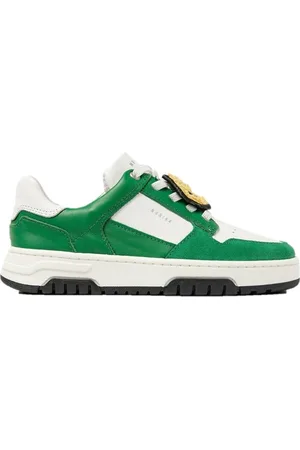 CarlijnQ NUBIKK BASKET COURT JR WHITE LEATHER GREEN-30