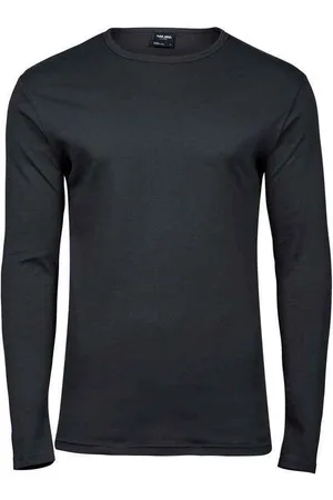 TeeJays Tee Jays Heren-T-shirt met lange mouwen in Interlock