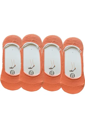 Merkloos Sneakersokken dames 4-stuks One Size