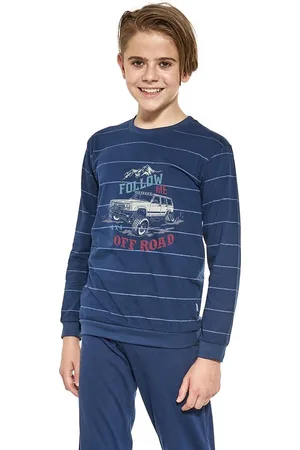 Cornette Katoenen Familie Pyama Jongens | Lange Mouw Lange Broek | Winter Pyjama Jongens | Matching Gezin Pyjama | Follow Me 478/124 268/124 122/128