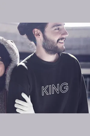 B and C King / Queen Trui (King - Maat 4XL) | Koppel Cadeau | Valentijn Cadeautje voor hem & haar