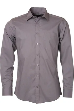 James & Nicholson James and Nicholson Heren Longsleeve Poplin Shirt