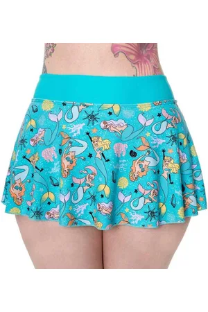 Banned Retro Unforgettable Bikinibroekje - Zeemeermin - L - /Blauw