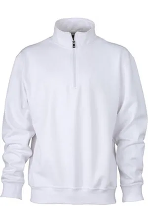 James & Nicholson James and Nicholson Uniseks werkkleding Half Ritssweatshirt