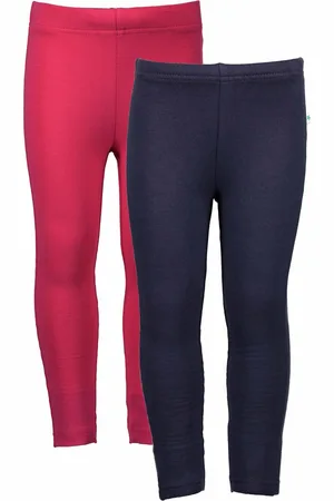 Blue Seven 2 PACK Bio Basic all season legging Donkerroze en Blauw - Maat 128