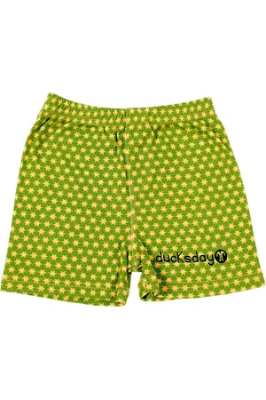 Ducksday Short - unisex - Funky green – 2 jaar – katoen/elastaan – pyamashort