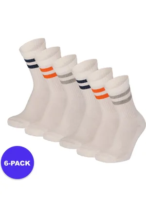 Apollo (Sports) - Sportsokken kinderen - Multi Wit - Maat 39/42 - 6-Pack - Voordeelpakket