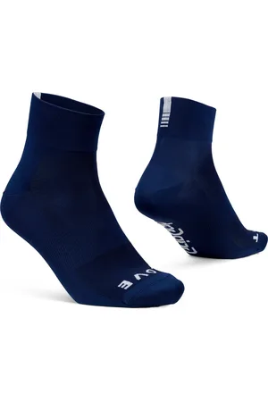 GripGrab Lightweight SL Short Performance Zomer Fietssokken 1 Paar Wielersport Sokken - Navy Blauw - Unisex - Maat L (44-47)