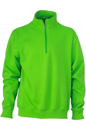James & Nicholson James and Nicholson Uniseks werkkleding Half Ritssweatshirt