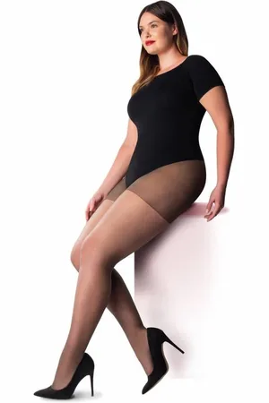 Pretty Polly Panty - Curves - Grote Maat - Plus Size - Ladder Resist - 3 paar - Voordeelverpakking - 15 Denier - 2XL - 54/60
