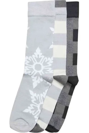 Urban classics Christmas Snowflakes 3-Pack Sokken - 39/42