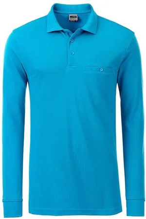 James & Nicholson James and Nicholson Heren Werkkleding Lange Mouwen Zak Polo