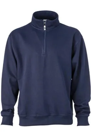 James & Nicholson James and Nicholson Uniseks werkkleding Half Ritssweatshirt
