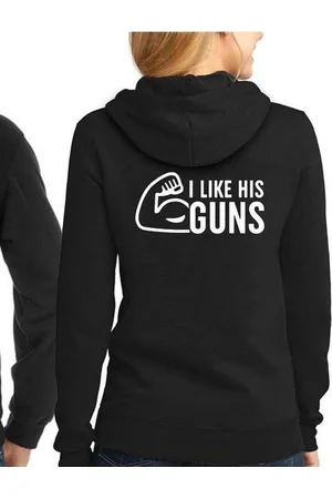 B and C Buns & Guns Hoodie (I Love His Guns - Maat 4XL)