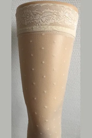Pretty Polly Hold Up Kousen - Tea Rose - Hold Ups - Stay Ups - M/L