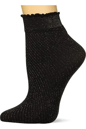 Pretty Polly Sokje - Fashion - Glitter - Diagonal Sparkly - Dames Enkelsokje - Anklet - One Size
