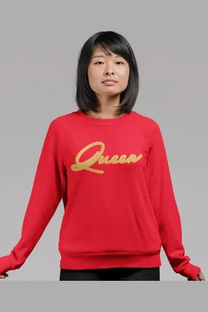 B and C King / Queen Trui Premium Red Gold (Queen - Maat 4XL) | Koppel Cadeau | Valentijn Cadeautje voor hem & haar