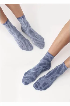 Oroblu Demi-Bas twins tiny socks - 2 pack - marine - one size