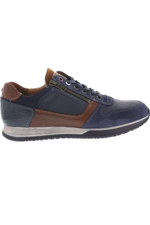 Australian Footwear Heren Sneakers Australian Browning Ocean Blue Cognac - Maat 45