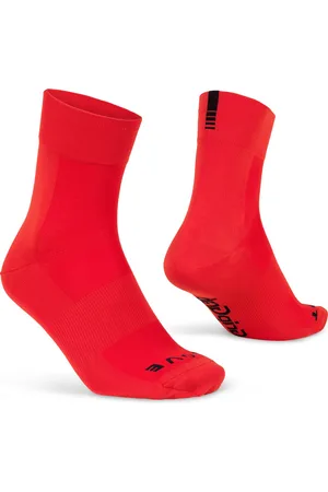 GripGrab Lightweight SL Performance Zomer Fietssokken 1 Paar Coolmax Wielersport Sokken Regular Cut - Rood - Unisex - Maat M (41-44)