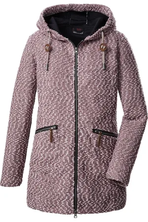 Killtec Dames winter vest - dames lang vest winter - oud gemeleerd - 39009 - maat 46