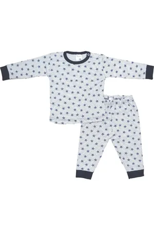 Beeren Bodywear Streep/Ster Blauw Maat 74/80 Baby Pyjama 24419