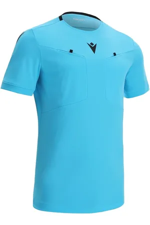 macron Frisk Scheidsrechtersshirt Korte Mouw Heren - Neon Sky | Maat: S