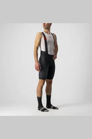 Castelli Fietsbroek kort met bretels - koersbroek Heren - PREMIO BLACK BIBSHORT BLACK - 3XL