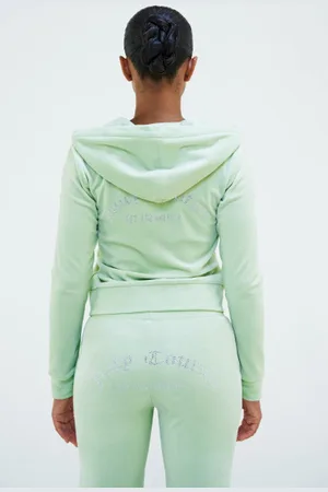 Juicy Couture Arched diamante classic hoodie with pants L/M