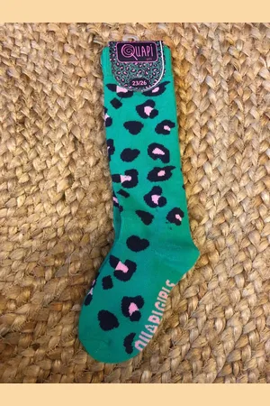 Quapi Kniekousen April jungle green leopard