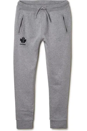 Dsquared2 Tapered fit joggingbroek in mêlée met logoprint - - Maat 128