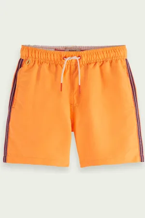Scotch&Soda Magische Zwembroek Neon Peach - Maat: 122-128