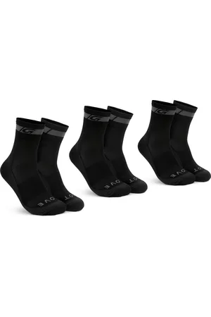 GripGrab Merino Regular Cut 3PACK Fietssokken 3 Paar Wieler Sokken - Zwart - Unisex - Maat L (44-47)