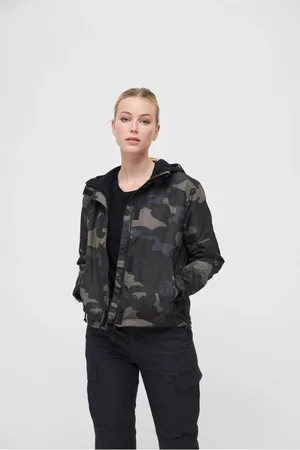 Brandit Ladies Windbreaker Frontzip Windbreaker dark camo XL Polyester - Basics
