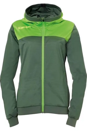Kempa Emotion 2.0 Jas met Capuchon Dames Dragon Groen-Hope Groen Maat XL