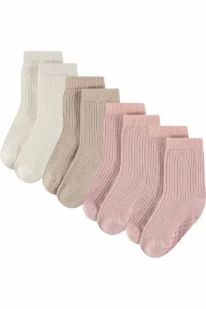 Bamboo Basics Comfortabel & Zijdezacht Sidney - Bamboe Baby Sokken (Multipack 4 stuks) - - 6-12 Maanden