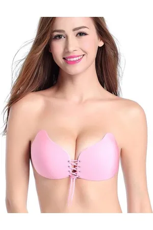 Merkloos Push-up plak bh met vetersluiting | Cup C | Sexy Lingerie