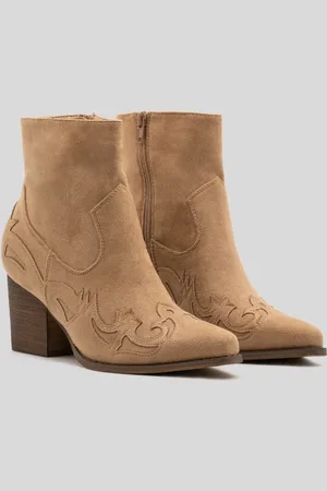 Buonarotti Dames Cowboylaarzen Kort - - Suedine - Maat 39