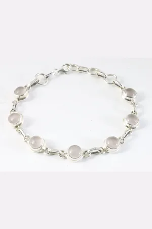 AsiAsia Zilveren armband met rozenkwarts