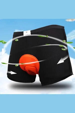 Merkloos Fiets Onderbroek met Zeem Unisex - Maat L